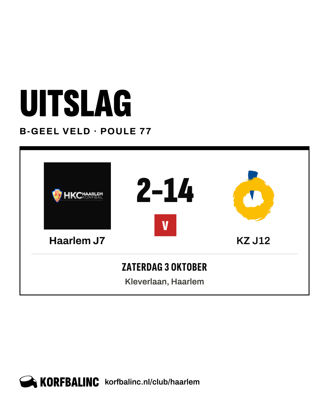 Haarlem J7 - KZ J12