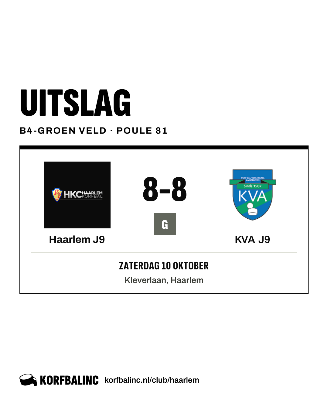 Haarlem J9 - KVA J9