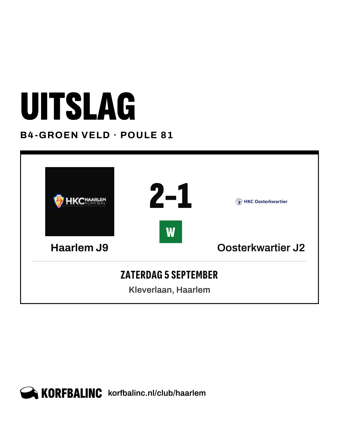 Haarlem J9 - Oosterkwartier J2