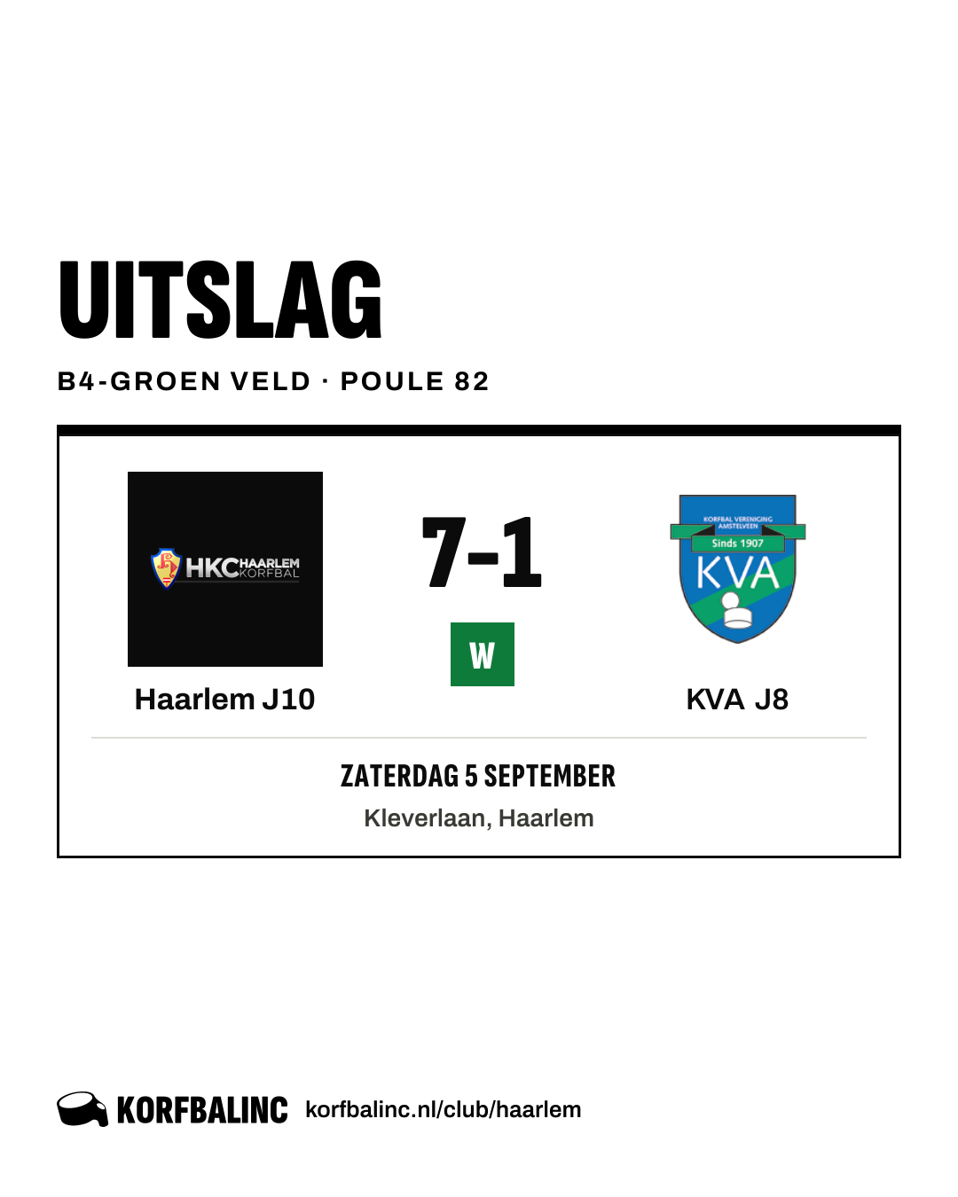 Haarlem J10 - KVA J8