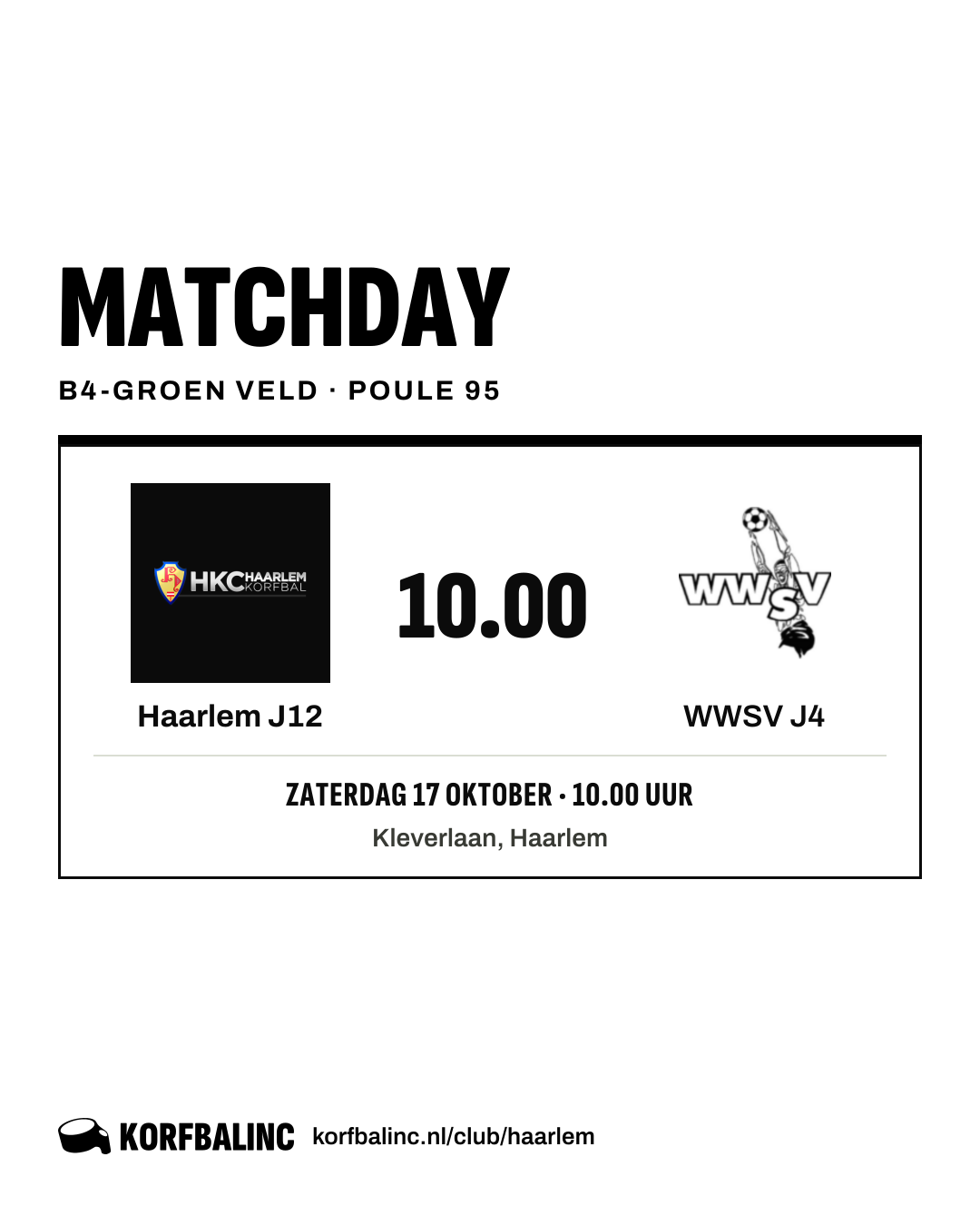 Haarlem J12 - WWSV J4
