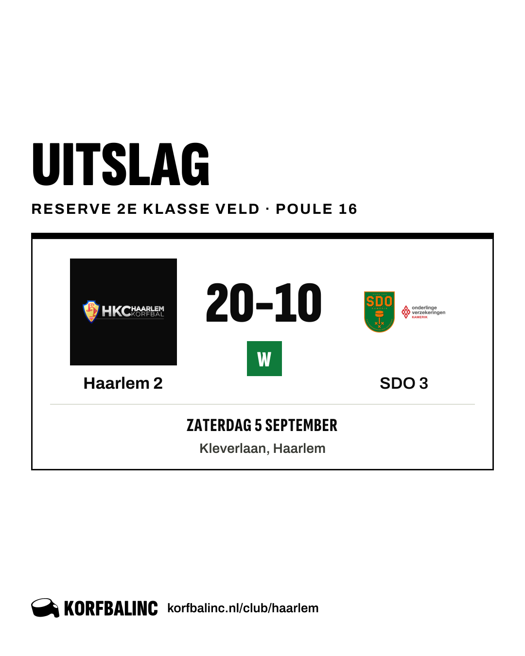 Haarlem 2 - SDO 3
