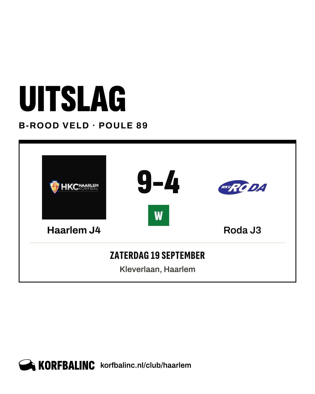 Haarlem J4 - Roda J3