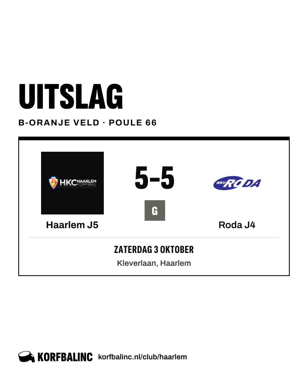 Haarlem J5 - Roda J4