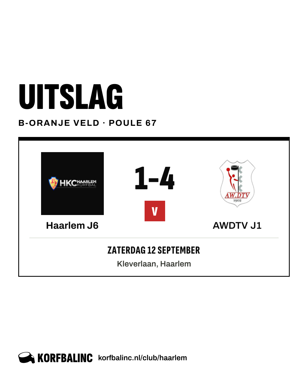 Haarlem J6 - AWDTV J1