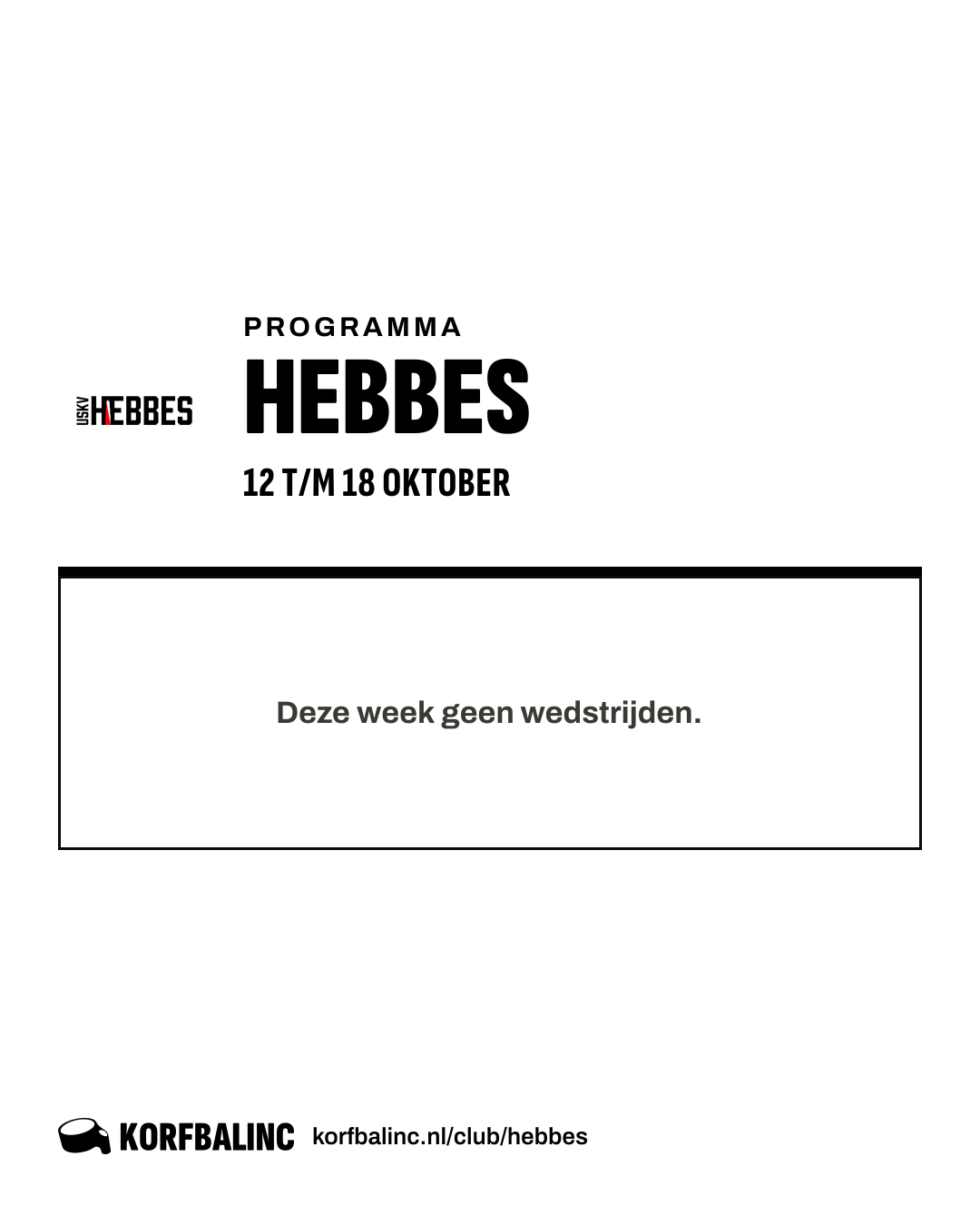 Uitslagen Hebbes
