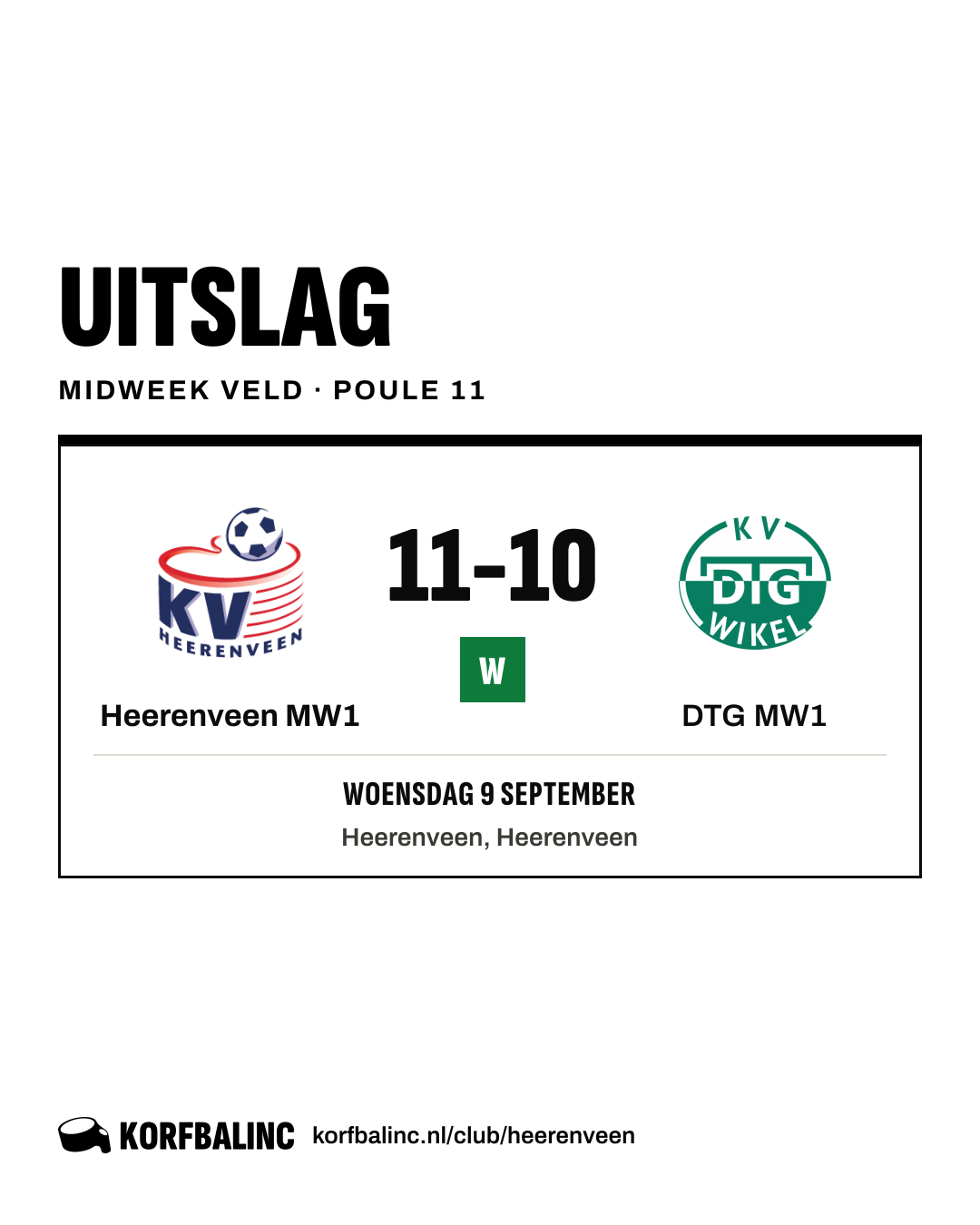 Heerenveen MW1 - DTG MW1