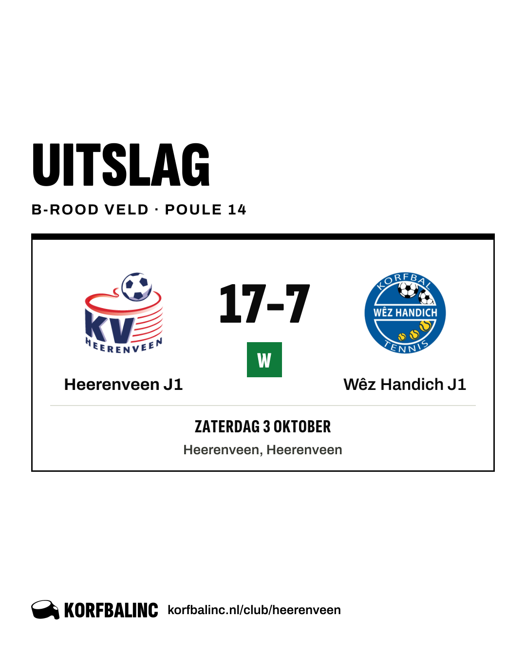 Heerenveen J1 - Wêz Handich J1