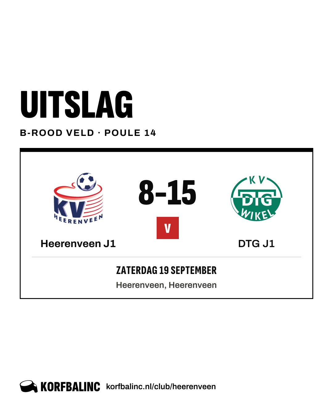 Heerenveen J1 - DTG J1