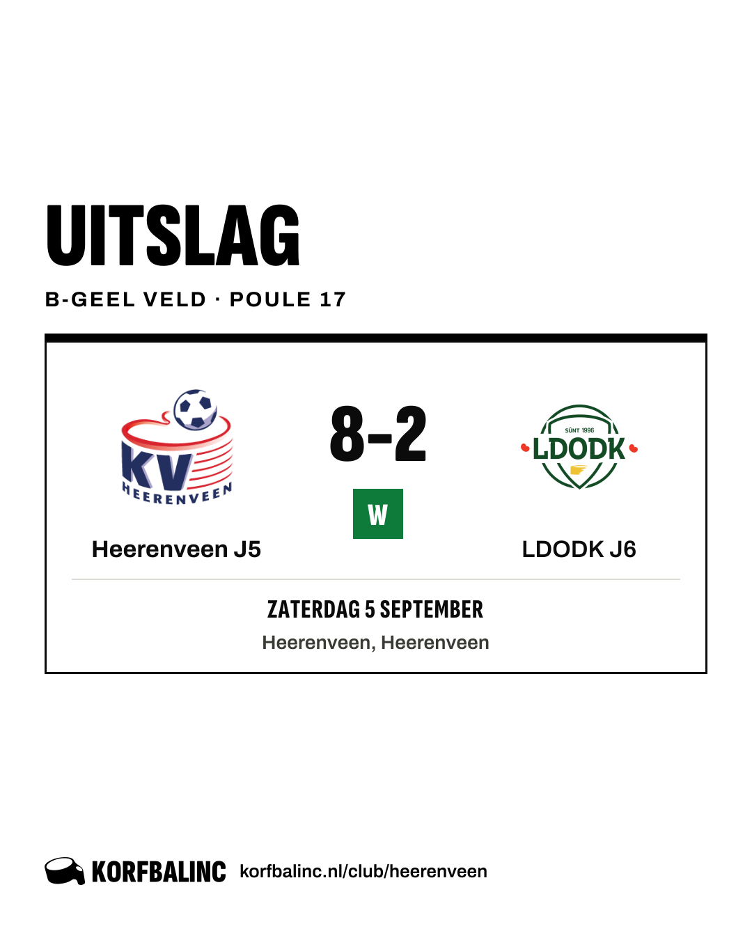 Heerenveen J5 - LDODK J6