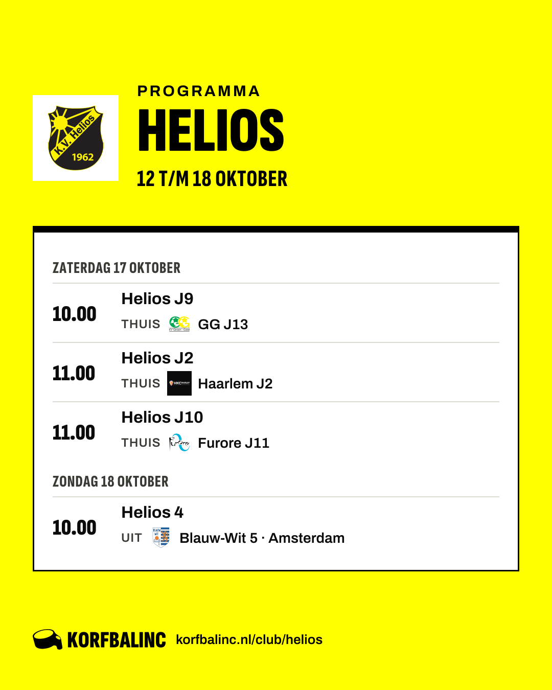 Uitslagen Helios
