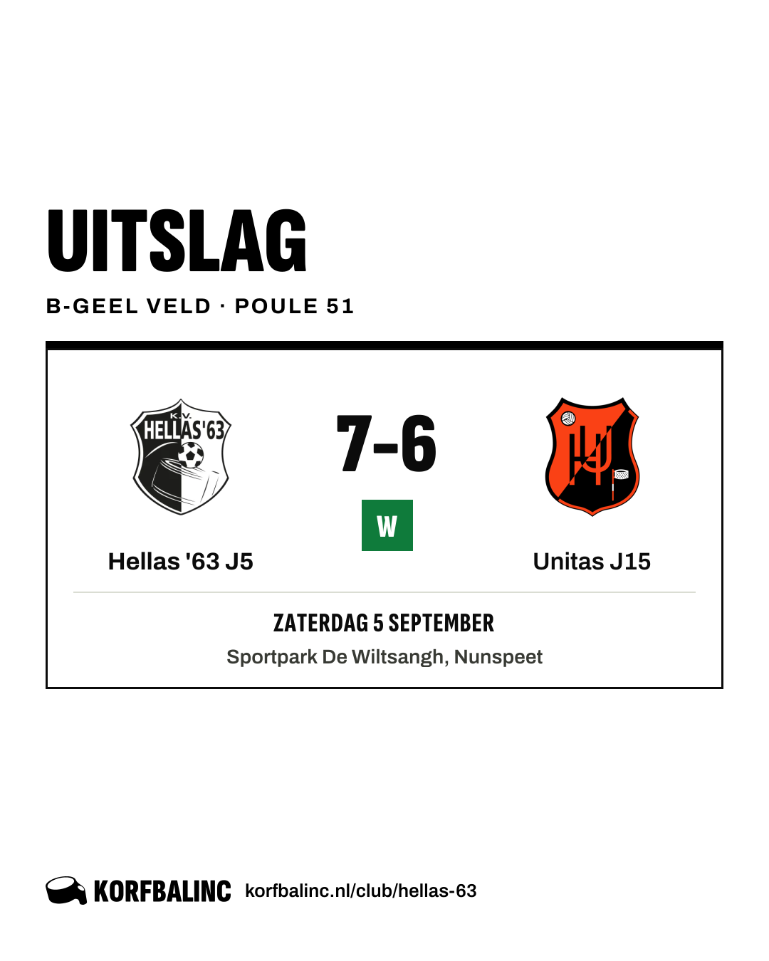 Hellas '63 J5 - Unitas J15
