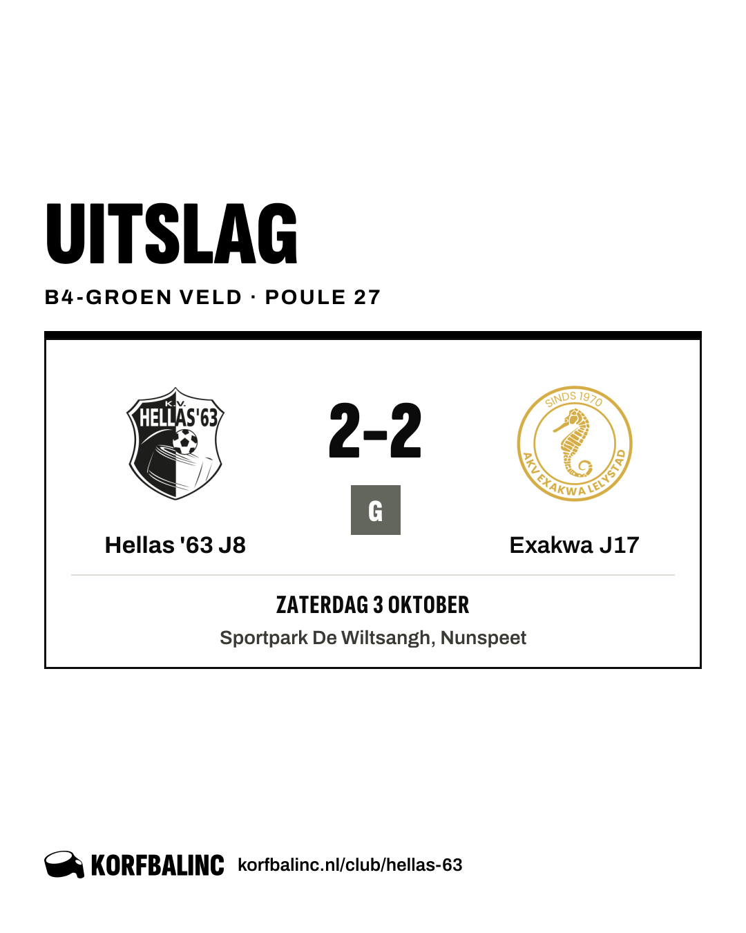 Hellas '63 J8 - Exakwa J17