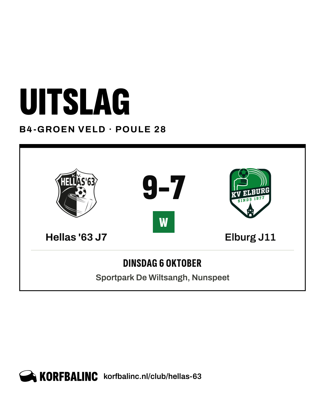Hellas '63 J7 - Elburg J11