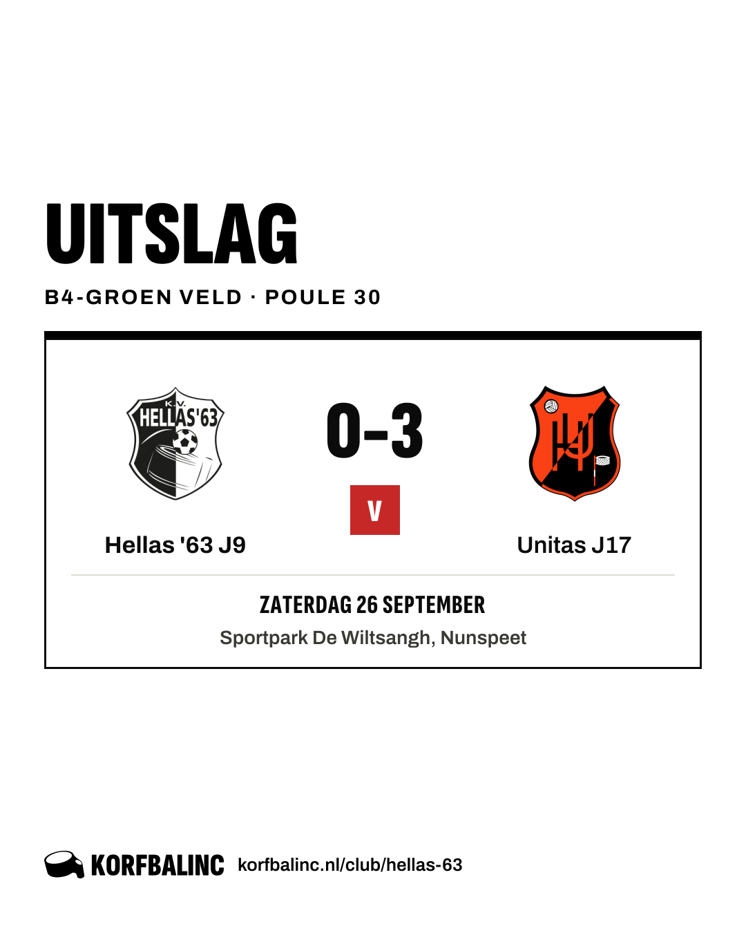 Hellas '63 J9 - Unitas J17