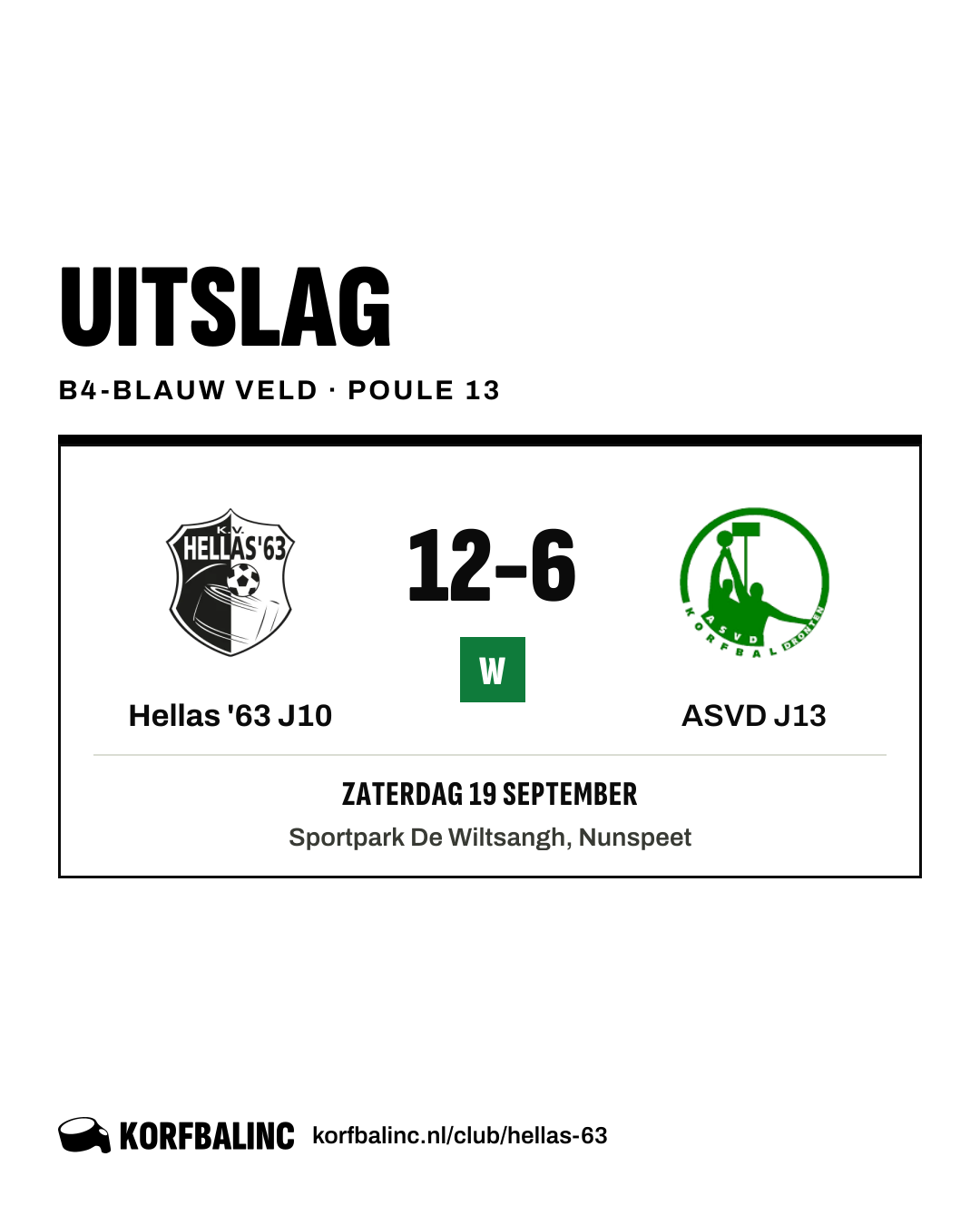 Hellas '63 J10 - ASVD J13