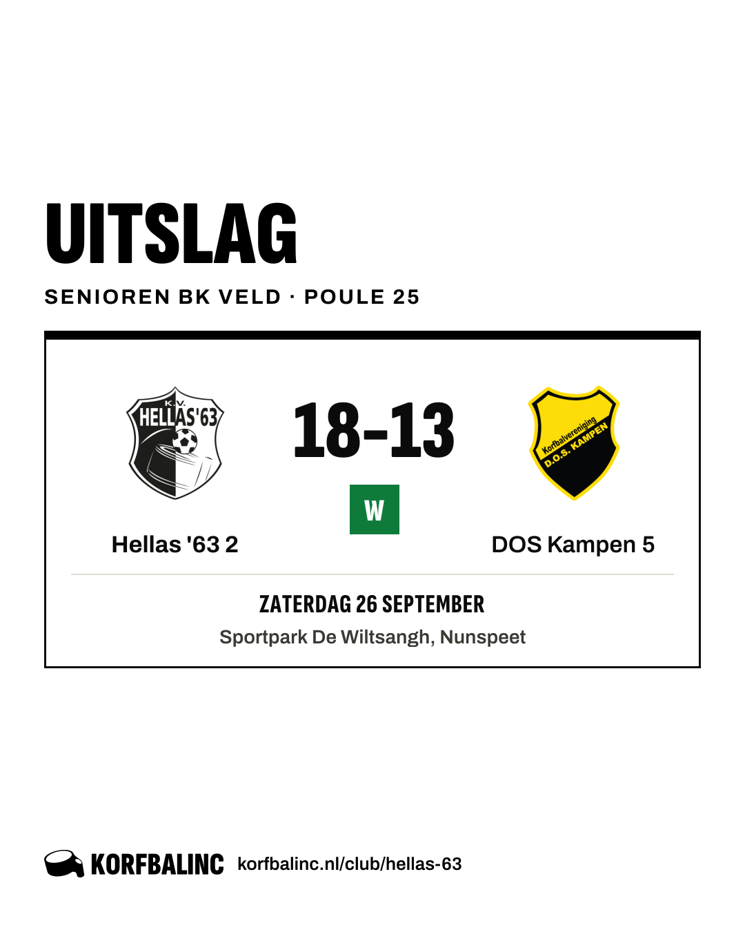 Hellas '63 2 - DOS Kampen 5