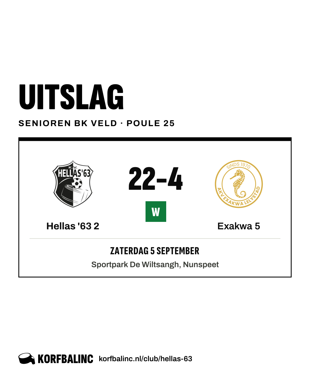 Hellas '63 2 - Exakwa 5