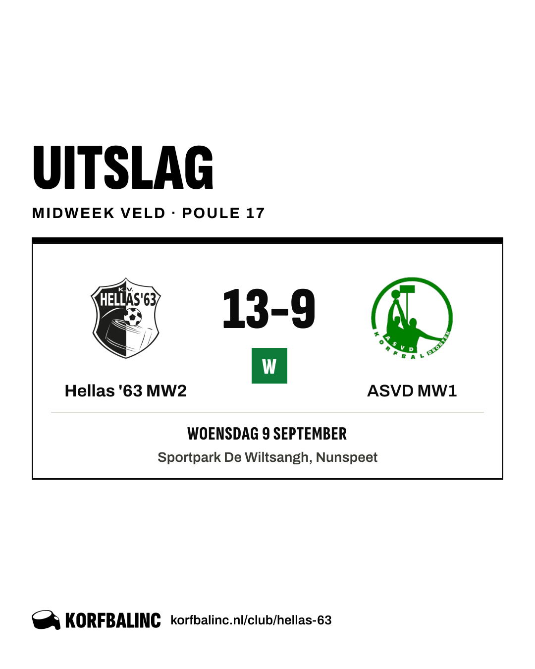 Hellas '63 MW2 - ASVD MW1