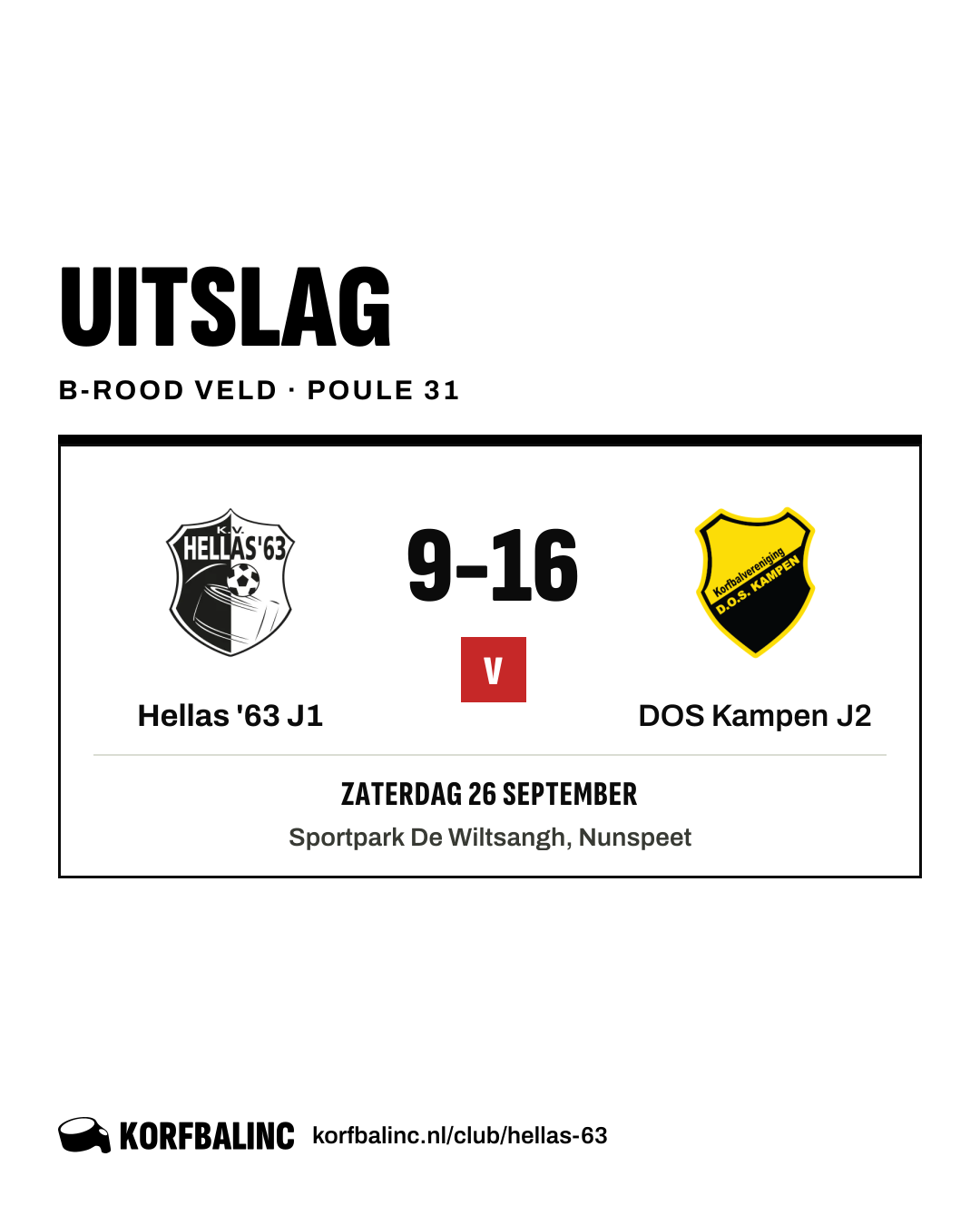 Hellas '63 J1 - DOS Kampen J2