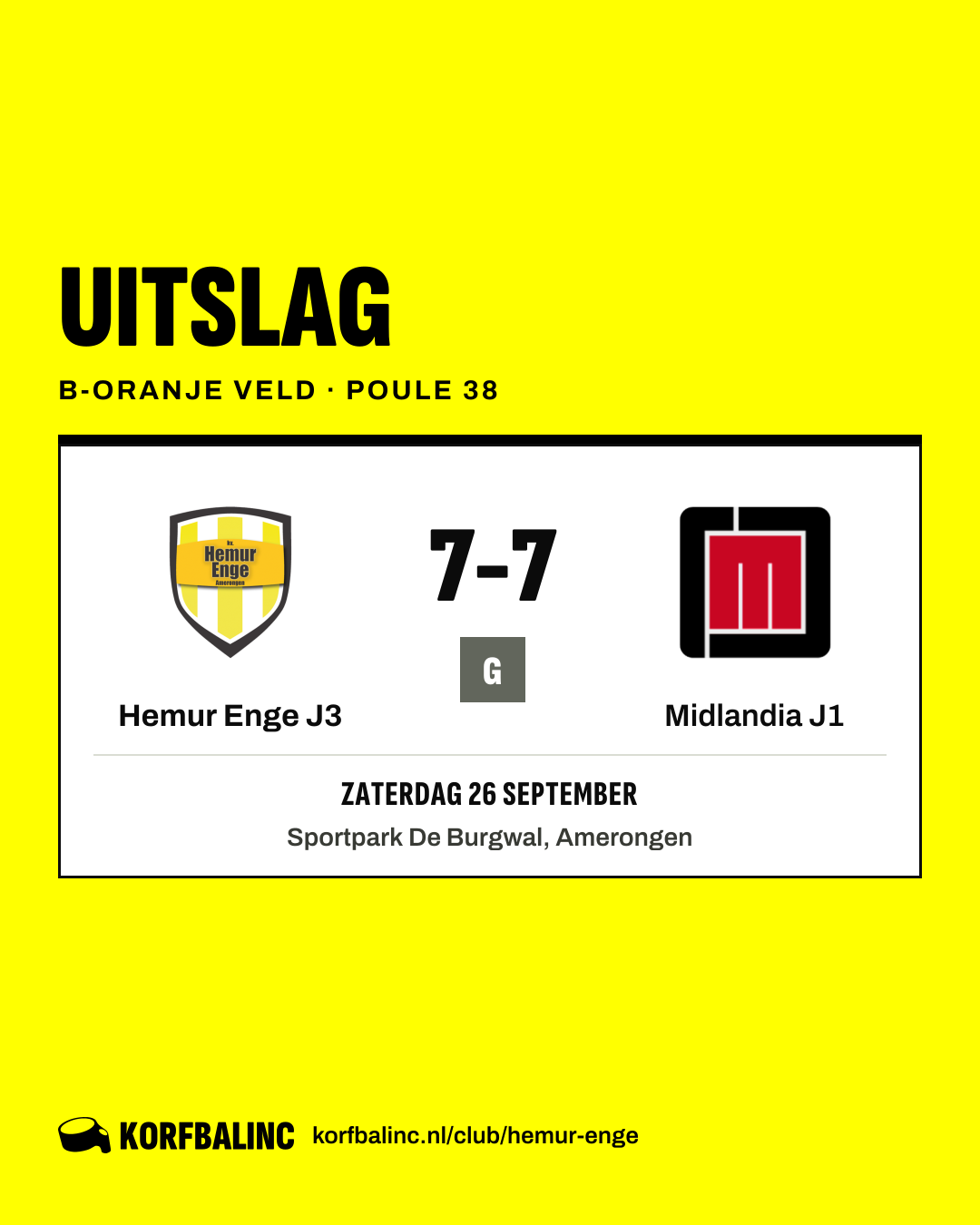 Hemur Enge J3 - Midlandia J1