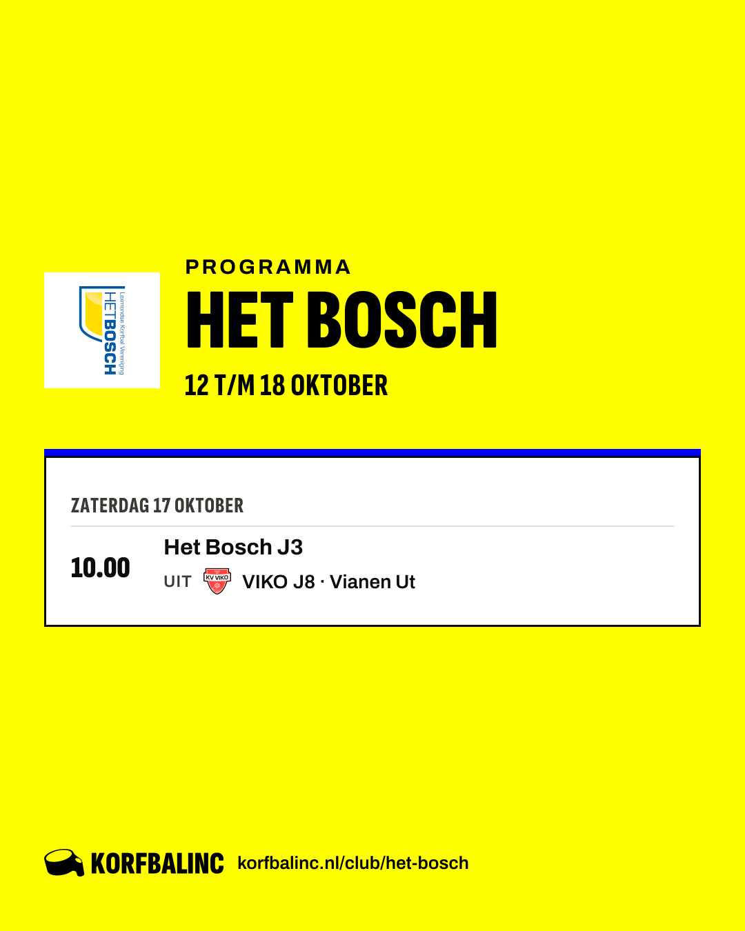 Programma Het Bosch