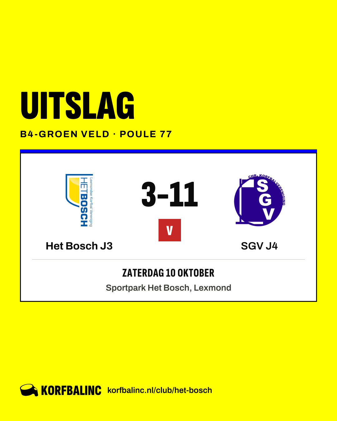 Het Bosch J3 - SGV J4