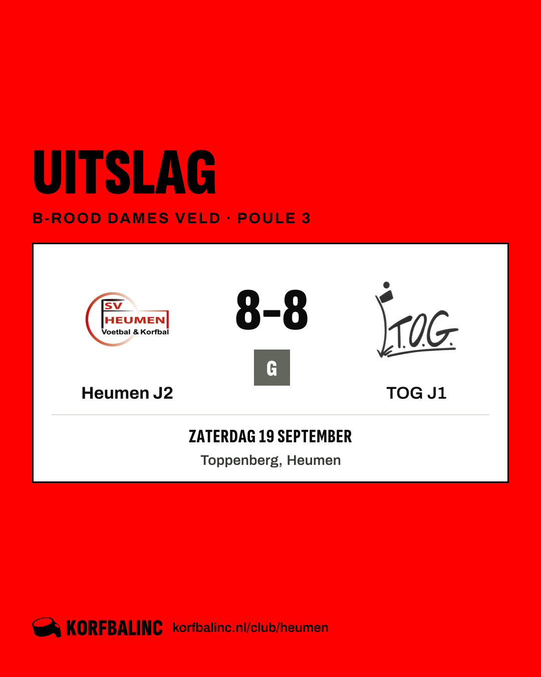 Heumen J2 - TOG J1