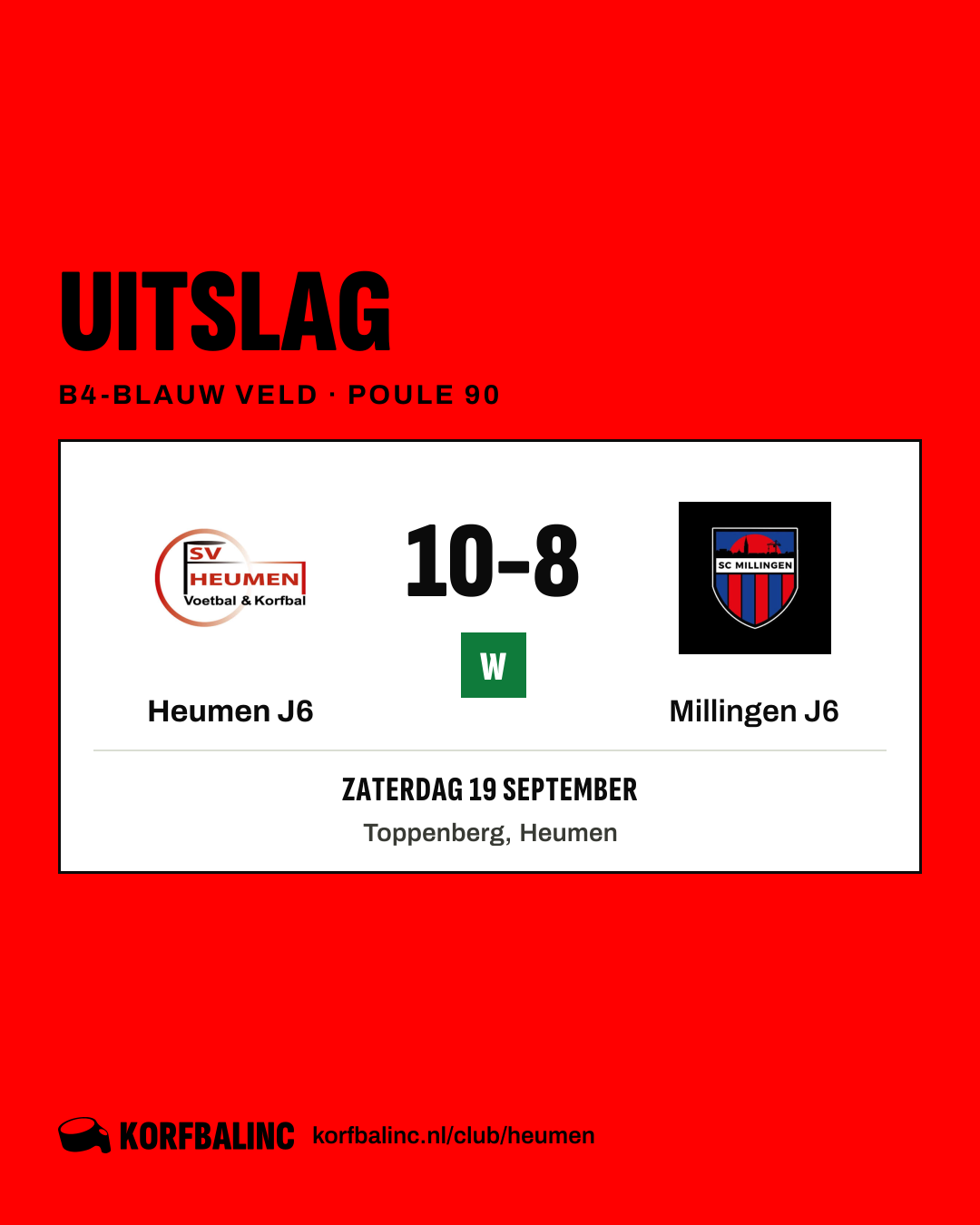 Heumen J6 - Millingen J6