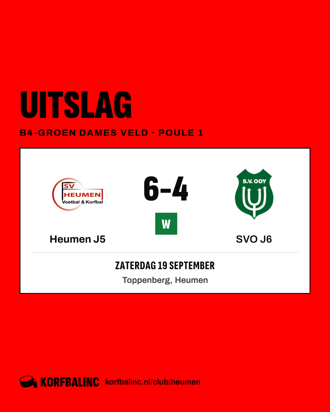 Heumen J5 - SVO J6