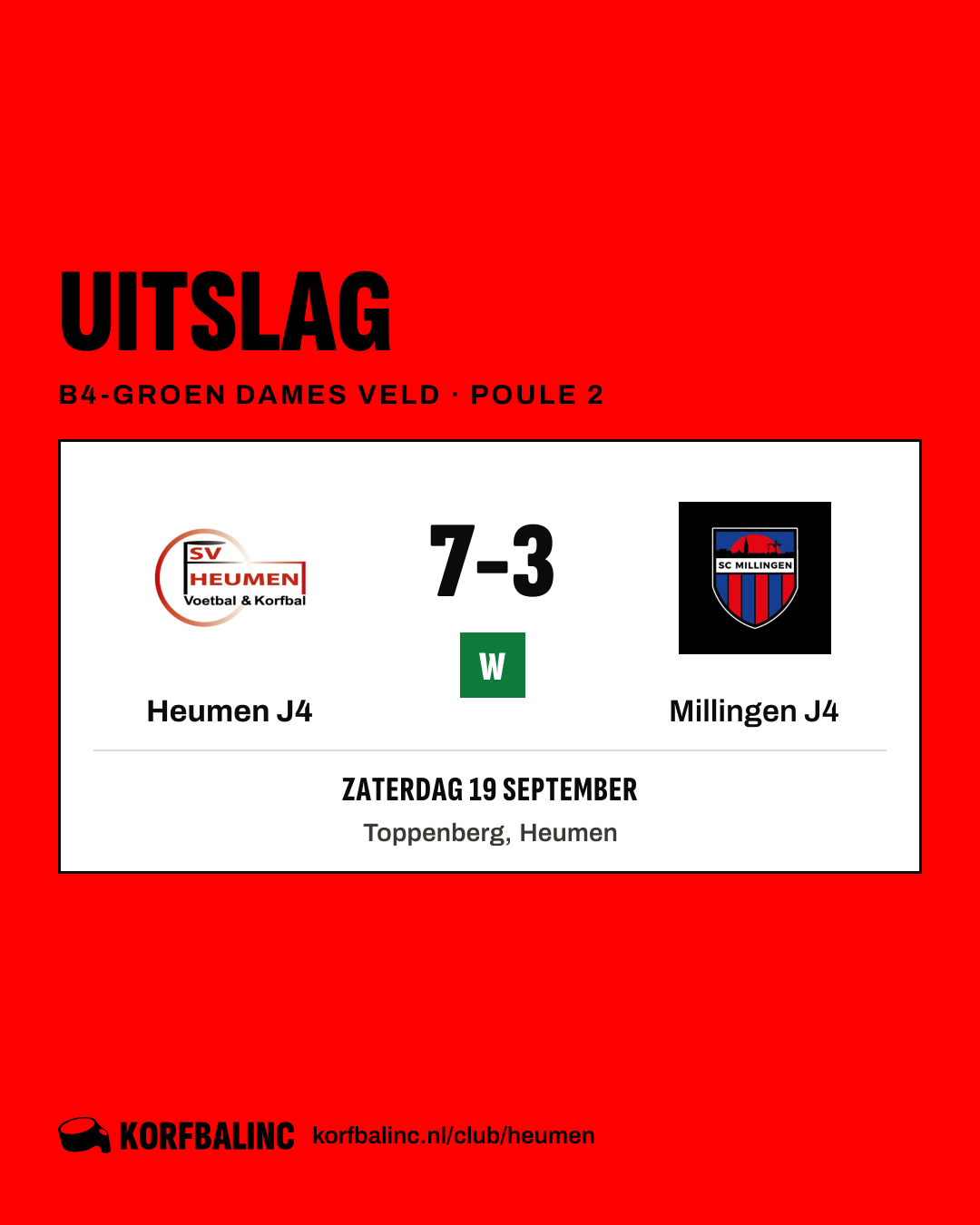 Heumen J4 - Millingen J4