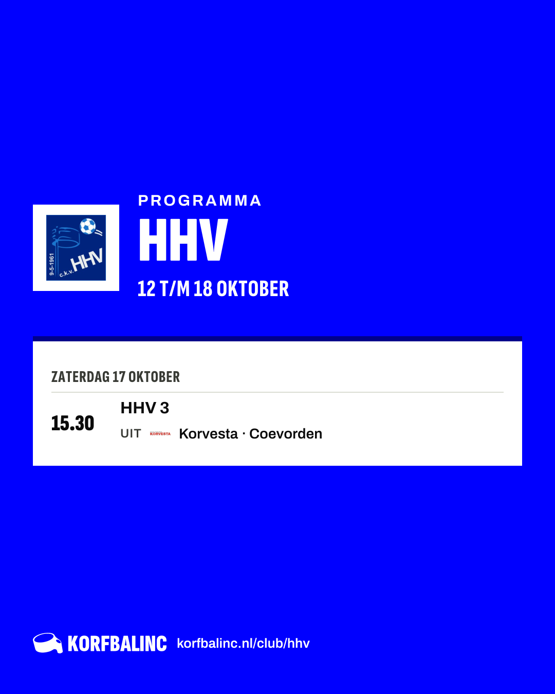 Uitslagen HHV