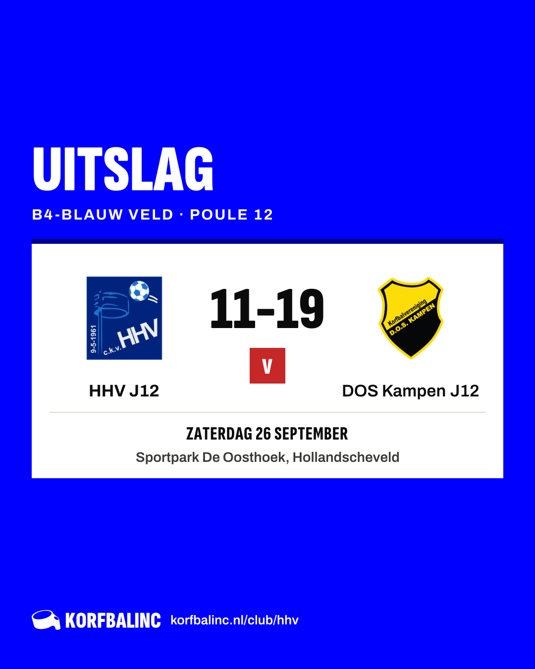 HHV J12 - DOS Kampen J12