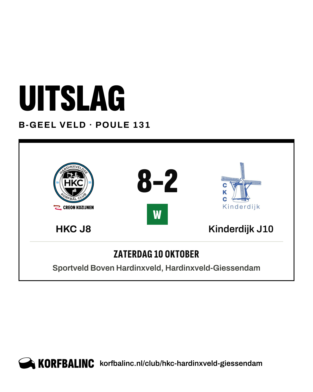 HKC J8 - Kinderdijk J10