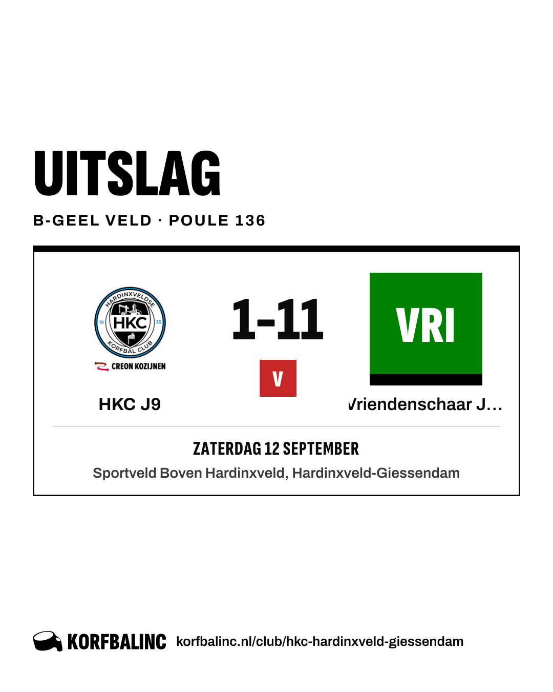 HKC J9 - Vriendenschaar J10
