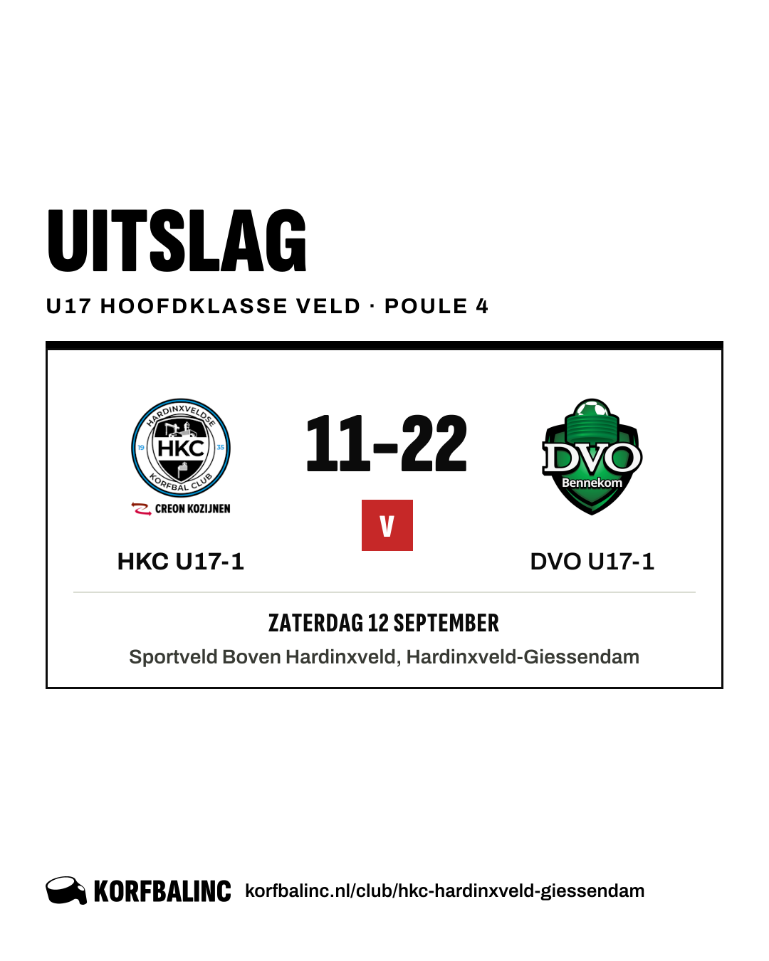 HKC U17-1 - DVO U17-1