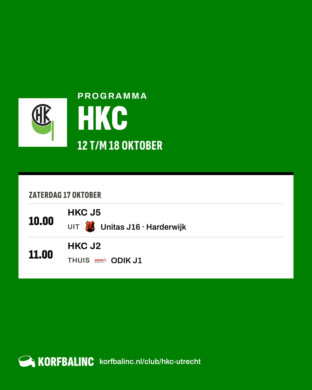 Uitslagen HKC