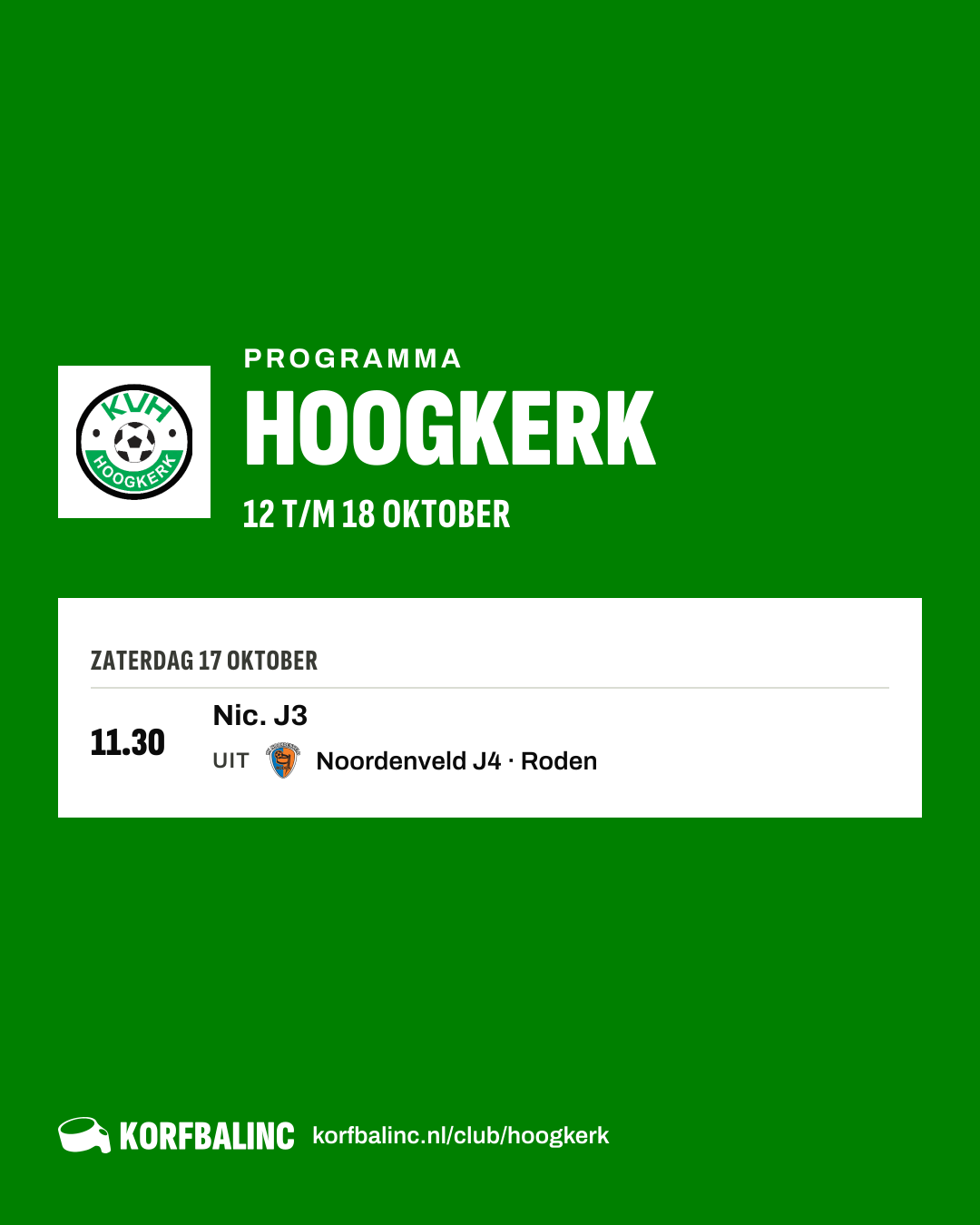 Programma Hoogkerk