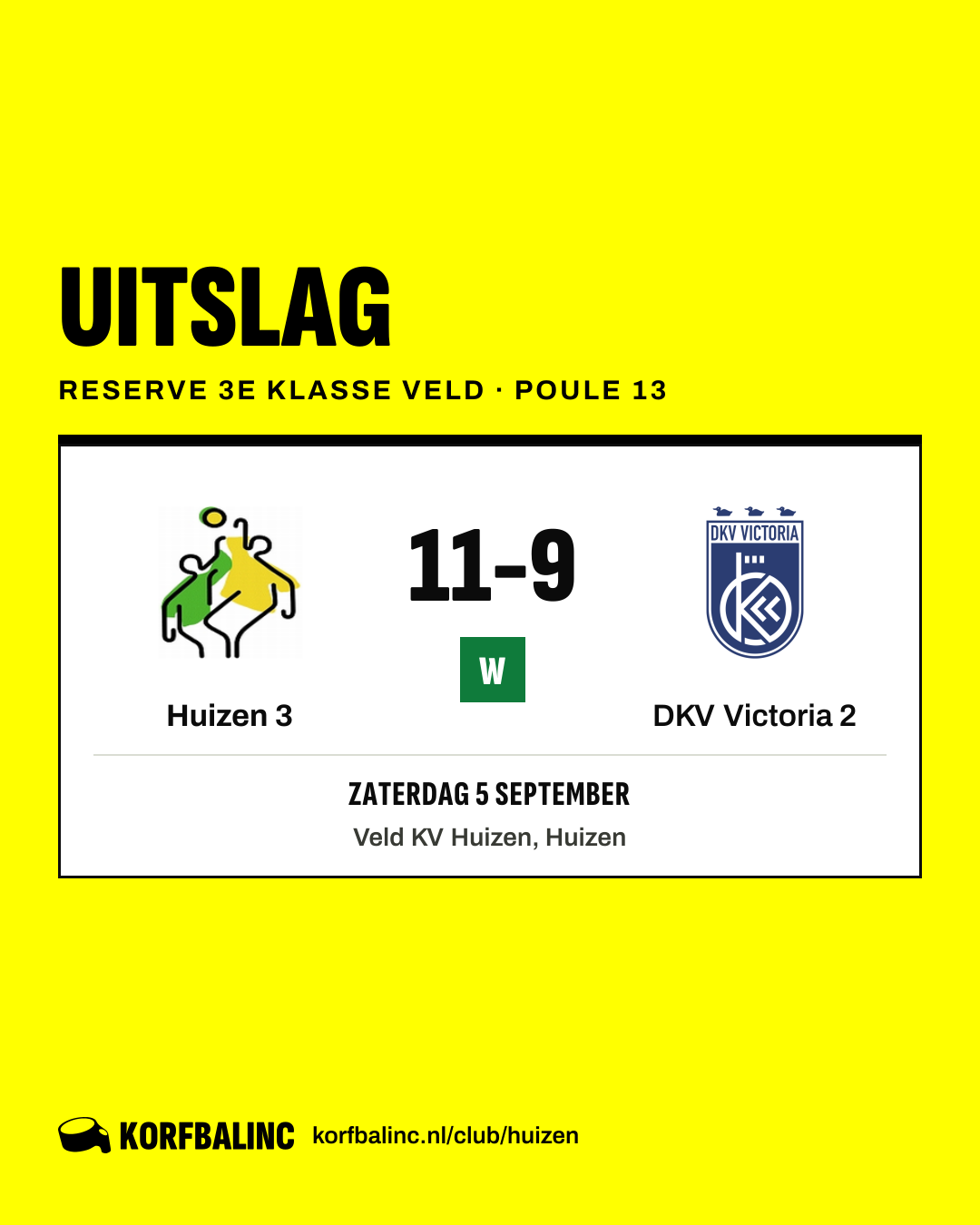 Huizen 3 - DKV Victoria 2