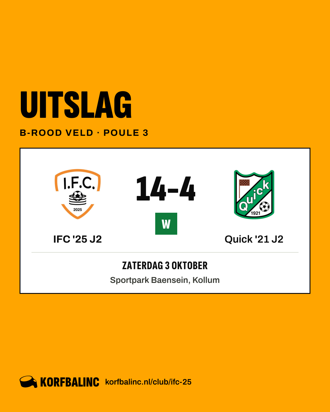 IFC '25 J2 - Quick '21 J2