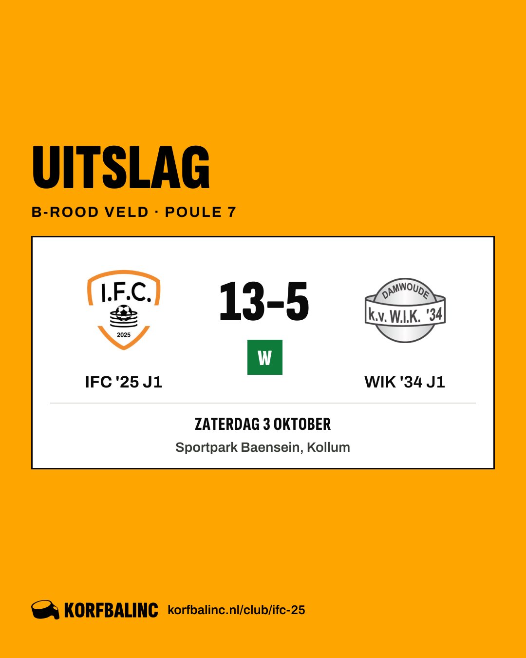 IFC '25 J1 - WIK '34 J1