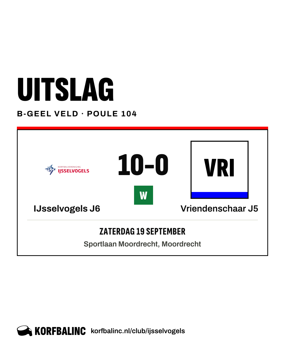 IJsselvogels J6 - Vriendenschaar J5