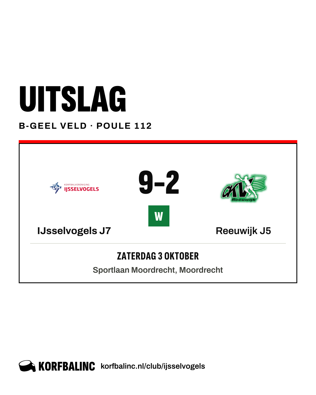 IJsselvogels J7 - Reeuwijk J5