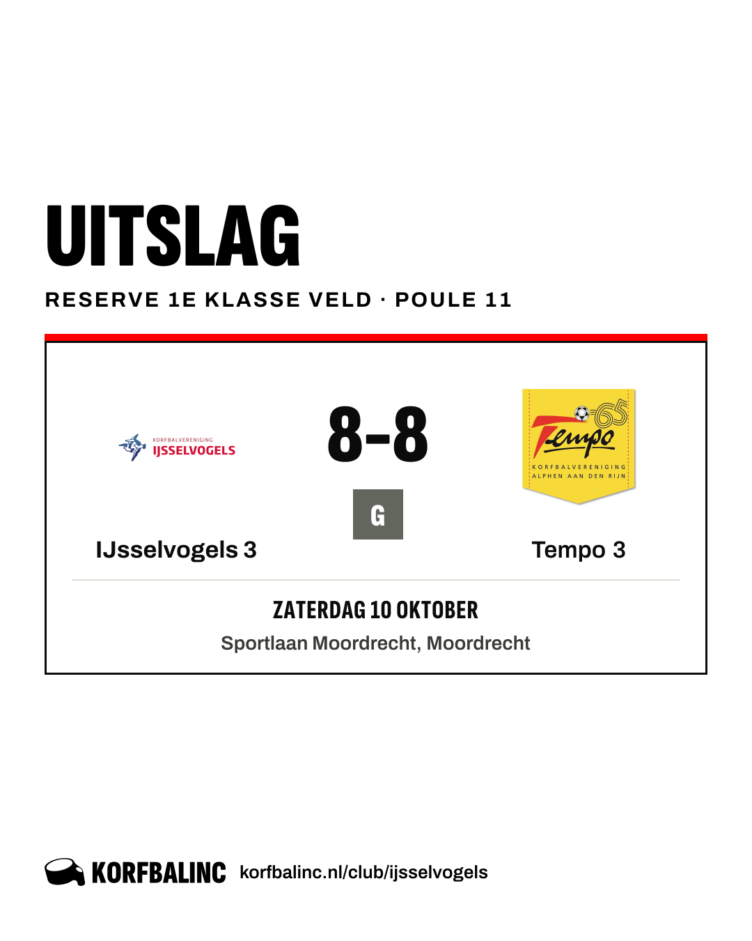 IJsselvogels 3 - Tempo 3