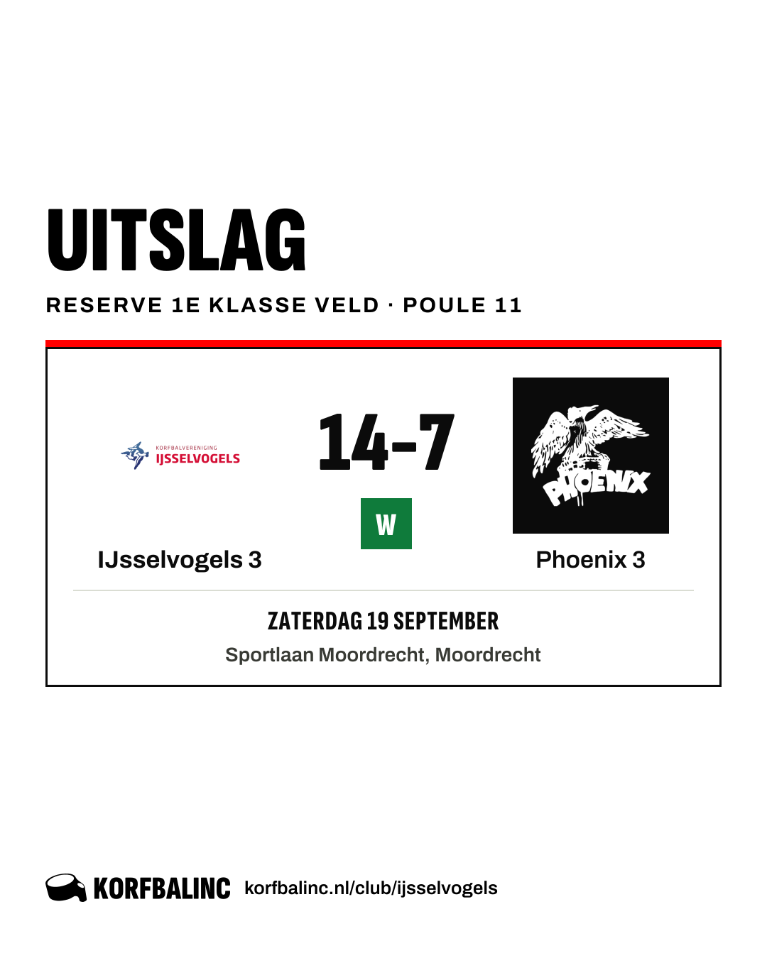 IJsselvogels 3 - Phoenix 3