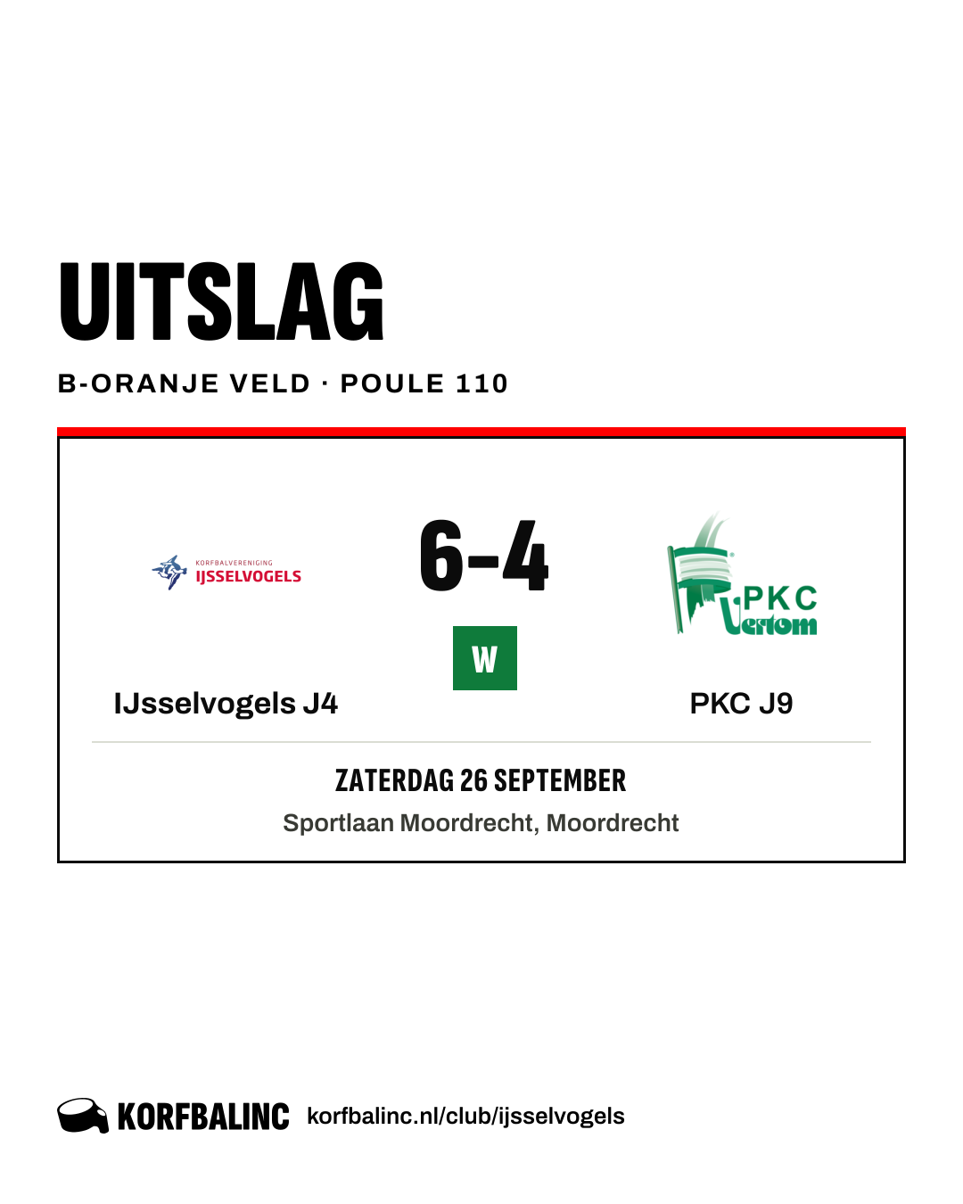 IJsselvogels J4 - PKC J9