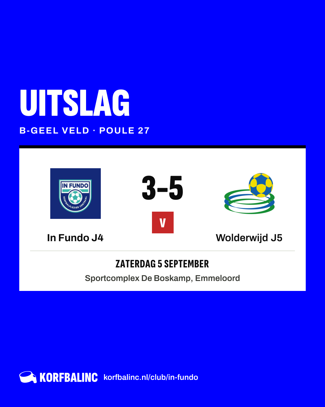 In Fundo J4 - Wolderwijd J5