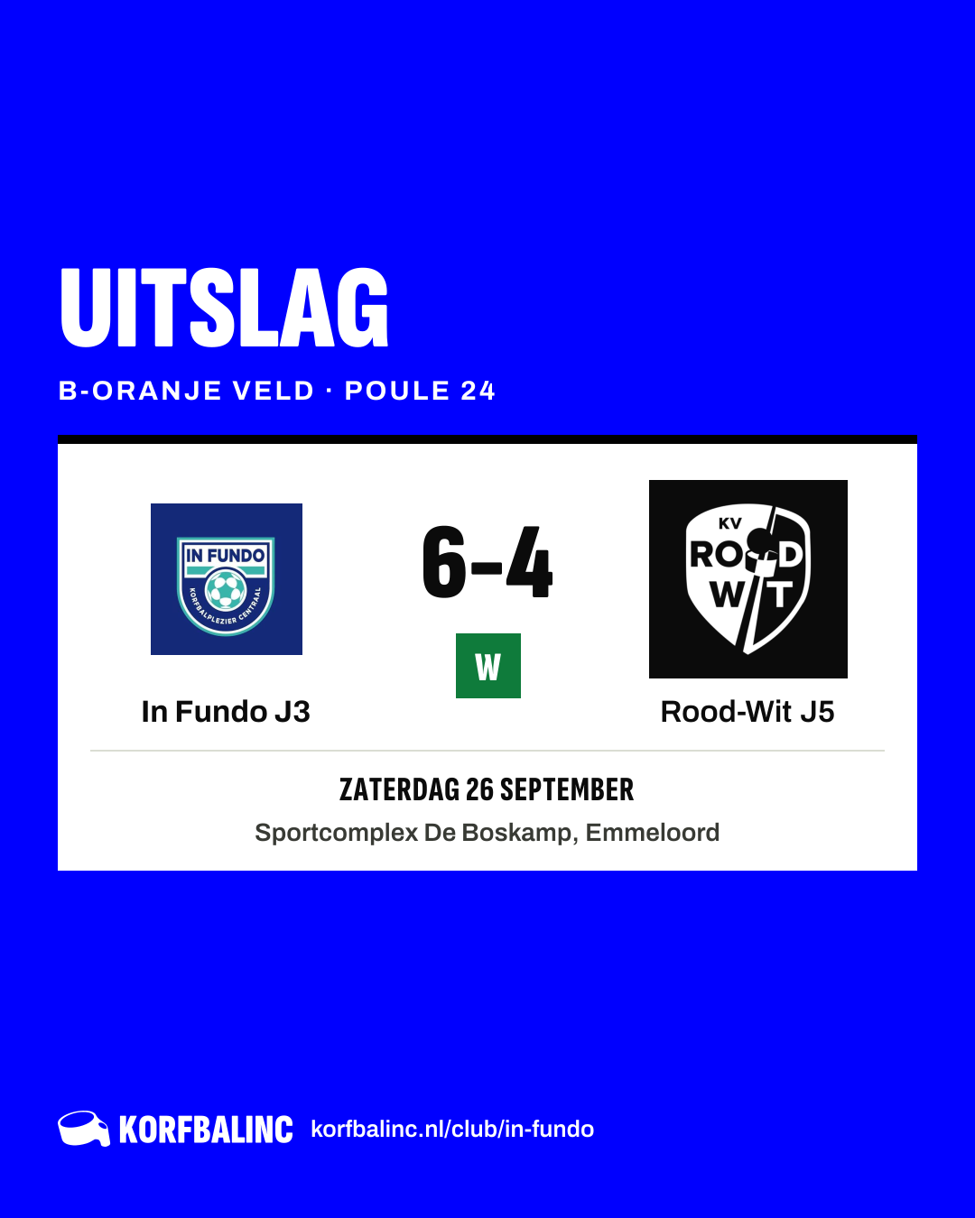 In Fundo J3 - Rood-Wit J5