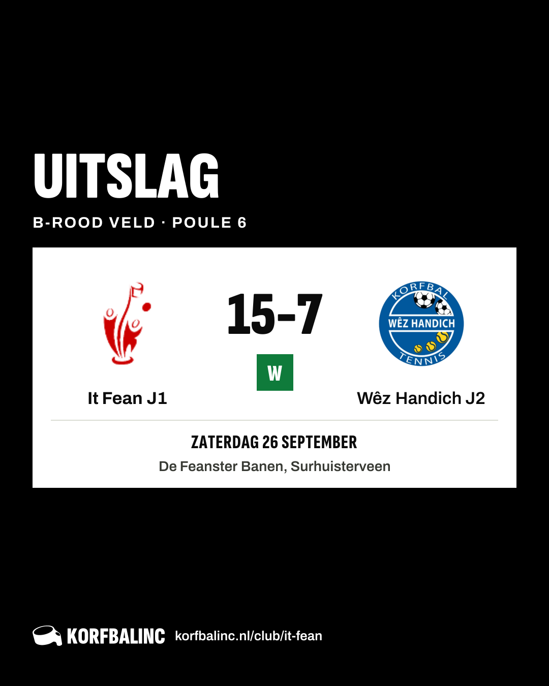 It Fean J1 - Wêz Handich J2