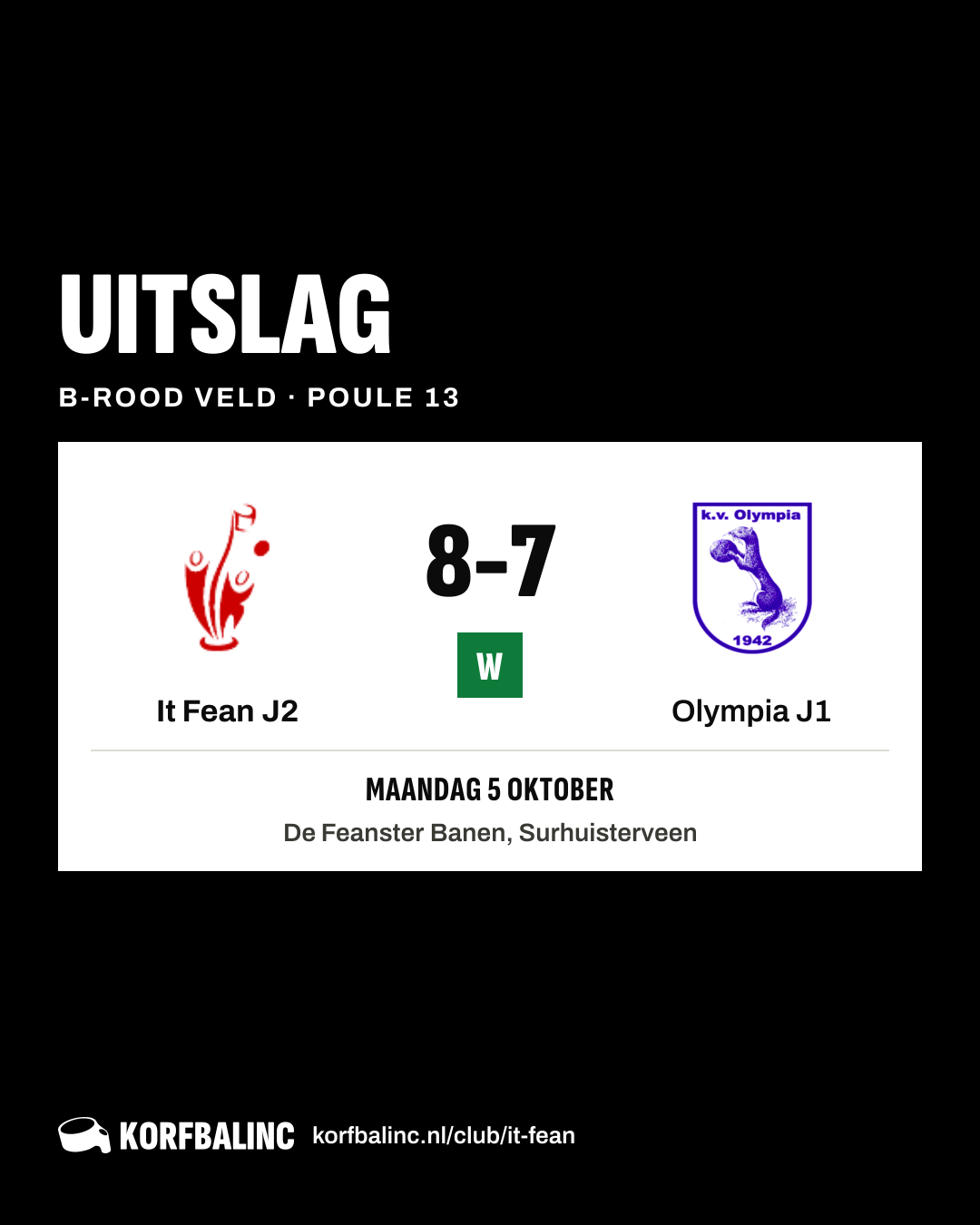 It Fean J2 - Olympia J1